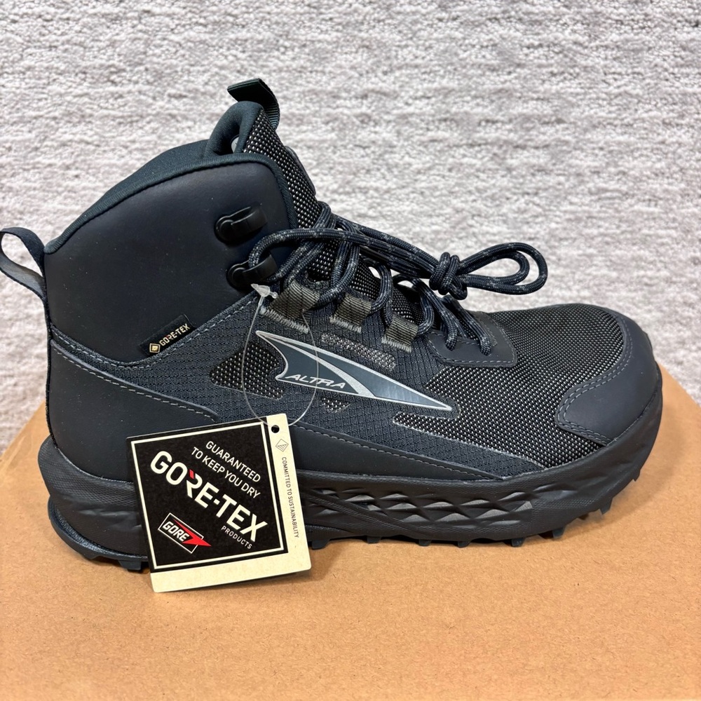 Altra Womens Timp 5 Hiker GTX GORETEX BLACK Sz 9 Waterproof NEW Hiking